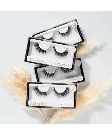 Velour Vegan Luxe Eyelashes - Lightweight and Reusable Natural False Lashes | Handmade Fake Lash Extensions - 100% Vegan Mink | Soft, Comfortable, and Suitable for All Eye Shapes - Buy Online on GoSupps.com