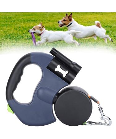 Dog Leash Double Headed with LED Flashlight Dual Pet Leash 360 Rotation Retractable for Medium Dogs Small Dogs - Buy Online on GoSupps.com