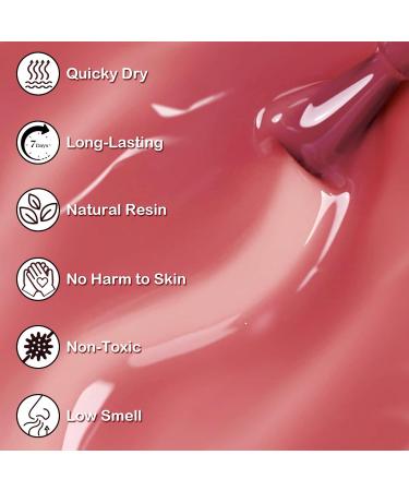 Nail Polish Set Autumn Winter 3 Colors Tangerine Nail Varnish Set Water Based Natural Wine Red Nail Varnish Milk Tea Color Nail Polish for Women No Need Bake 13ML - Buy Online on GoSupps.com