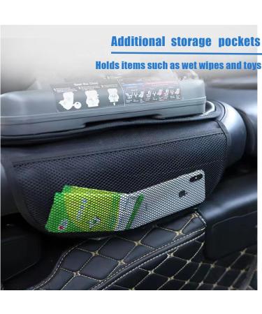 EMERSONGEARS Car Seat Protector 600D Waterproof Anti-slip Mat with Storage Bag | Universal Front & Rear Seats | Easy Install | Black Line - Buy Online on GoSupps.com