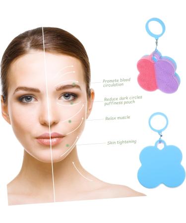 KOMBIUDA Facial Cleansing Brush exfoliator Silicone Brush for face Silicone Facial Cleansing Brush face wash Brush Silicone face Scrubber for Women face Brush Bath Brush Silica Gel The face 7x7cm As Shown - Buy Online on GoSupps.com