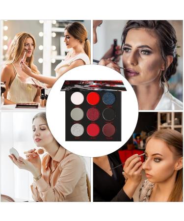  Generisch Halloween Eyeshadow Palette Black and Red Eyeshadow Palette Gothic Makeup 9 Colors Punk Smoky Eyeshadows Highly Pigmented Eyeshadow for Halloween Party - Buy Online on GoSupps.com