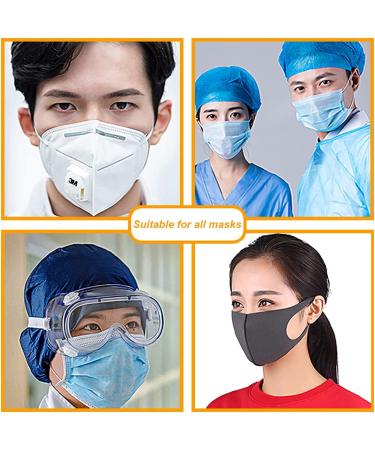 Adjustable Masking Hook & Mask Chain Lanyard Extender - Anti-Slip Ear Support for Kids & Adults - Breakaway Mask Holder Strap Hanger (White) - Buy Online on GoSupps.com