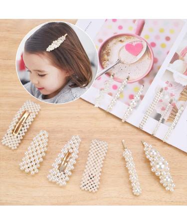 12pcs Pearl Hair Pins - Elegant Clips for Weddings Birthdays & Valentine's Day | International Shipping - Buy Online on GoSupps.com