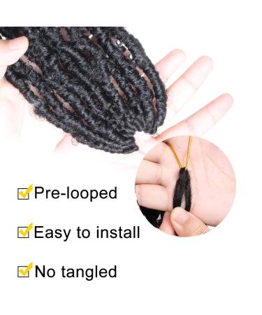 30 Inch Butterfly Locs Crochet Hair 6Packs | Pre-Twisted Long Distressed Goddess Faux Locs | Pre-Looped Soft Synthetic Hair Extensions | 1B# Color - Buy Online on GoSupps.com