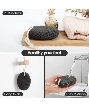 Pumice Stone 2 Pack - Natural Foot Scrubber for Callus Remover and Exfoliation - Buy Online on GoSupps.com