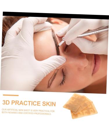 Beatifufu Brow Practice Skin 3pcs Silicone Professional Eyebrow Makeup Permanent Brow Practice Beginner Supplies Fake - Buy Online on GoSupps.com