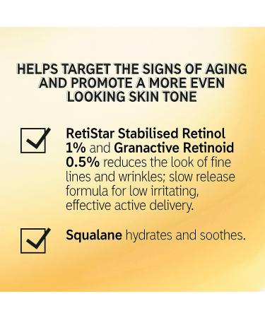 INKEY List 1% Slow Release Retinol Serum 30ml - Anti-Aging Treatment - Buy Online on GoSupps.com
