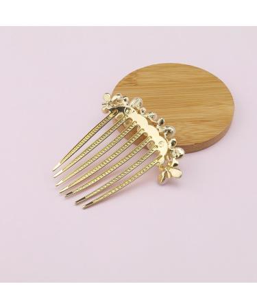SG Store Flower Hair Comb - Rhinestone Wedding Bridal Headpiece | Decorative Hair Accessory for Women & Girls | Purple Hairstyle Enhancer - Buy Online on GoSupps.com