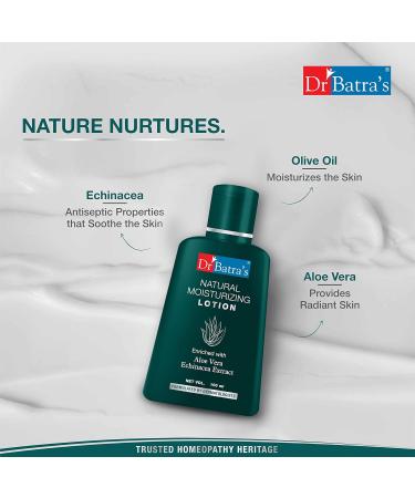 Dr Dry Dr Batra's Natural Moisturizing Lotion with Echinacea & Aloe Vera - 100ML | Hydrating Skin Care for All Skin Types | International Shipping Available - Buy Online on GoSupps.com