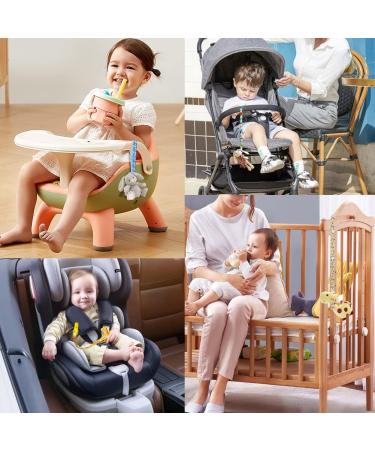 Adjustable Toy Belt Keeper & Pacifier Clip Set - 6 Portable Anti-Drop Toys for Strollers | International Shipping - Buy Online on GoSupps.com