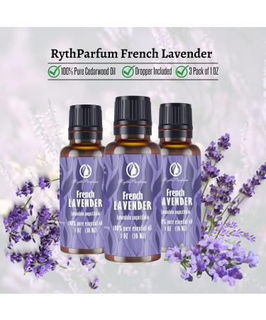 Lavender Oil Essential Oil(3PACK of 1OZ) with Eye Dropper|100% Pure Undiluted Natural Oil with Eye Dropper for Diffuser Humidifier Aromatherapy Hair Skin|Dropping CAPS for Diffuser Lavender 1 Fl Oz (Pack of 3) - Buy Online on GoSupps.com