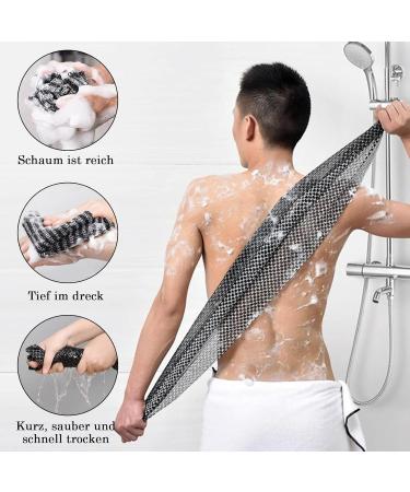2 Pack Peeling Washcloths & Loofah Body Scrubber - Back Brush for Shower & Exfoliating Body Sponge - Buy Online on GoSupps.com