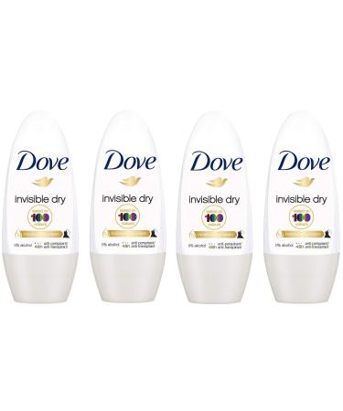 Dove Anti Perspirant Roll On Pack Of 4 (Invisible Dry Roll On) 50 Ml - Buy Online on GoSupps.com