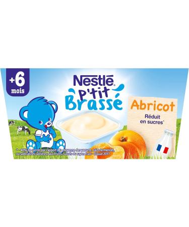 Nestl B b P'tit Brewed Apricot Dairy from 6 Months 4 x 100 g - Buy Online on GoSupps.com
