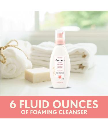 Aveeno Ultra-Calming Foaming Cleanser - Fragrance-Free 6 fl oz | Gentle Skin Care - Buy Online on GoSupps.com