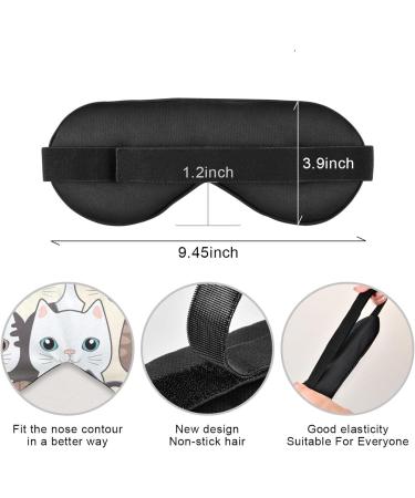 Haskirky Light Blocking Eye Mask - Adjustable Men and Women Travel Yoga Meditation Office Deep Sleep - Buy Online on GoSupps.com