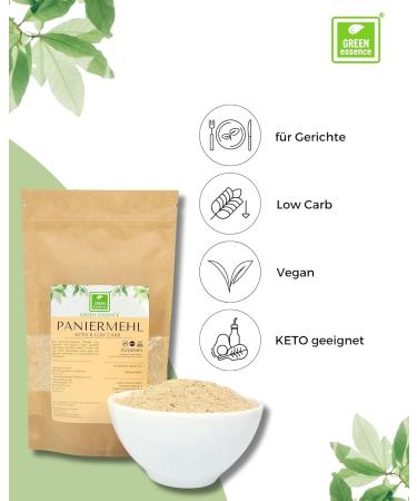 Buy Keto Bread Flour 500G - Low Carb & Additive-Free | Green Essence for Baking Meat Fish Veggies & Tofu - Buy Online on GoSupps.com