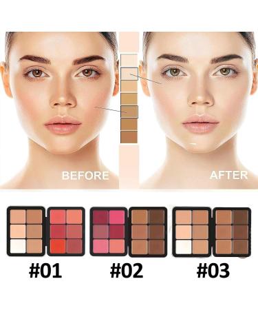 Carla Secret Concealer Palette 2023 New 12 Colors Face Makeup Cream Blush Palette Long Lasting Waterproof Cream Concealer Palette For Flawless Skin (#02) - Buy Online on GoSupps.com
