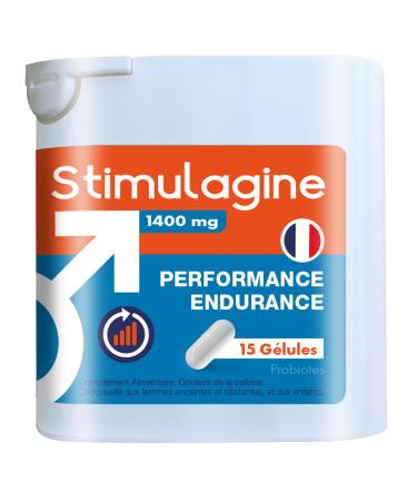 Stimulagin | Results: 1 in 2 chance | Men's formula | Male Performance | Strength Energy Endurance | 15 Capsules | Made in France