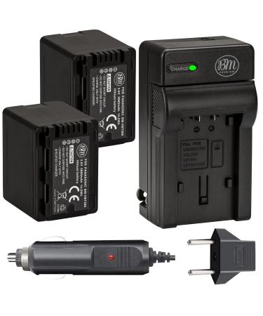 BM Premium 2 VW-VBT380 Batteries and Charger for Panasonic HC-V800K, HC-VX1K, HC-WXF1K, HCV510, HCV520, HC-V550, HCV710, HC-V720, HC-V750, HC-V770, HC-VX870, HC-VX981, HCW580, HC-W850, HC-WXF991