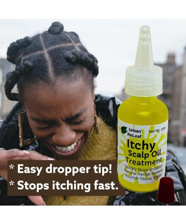 Urban ReLeaf Itchy Scalp Oil Treatment | Soothe Irritation for Braids Wigs & More | Natural Herbal Remedy Made in USA - Buy Online on GoSupps.com