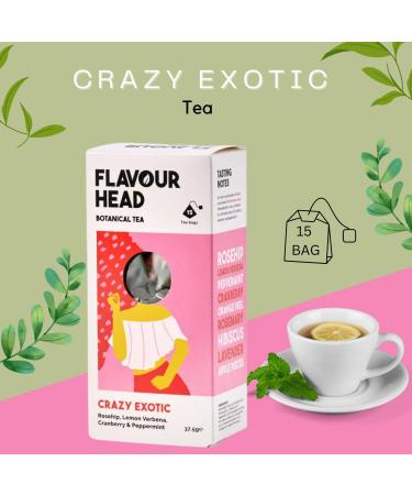 Flavour Head Tea Pick N Mix - Choose From Box with 9 Flavours - Supreme English Breakfast Elegant Earl Grey Divine Decaf Triple Green Wonderfully Zesty and Many more - Pack of 4 - Buy Online on GoSupps.com