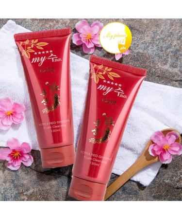 GOLD MYJIN Korean Red Ginseng Foam Cleansing - 130ml | Premium International Shipping - Buy Online on GoSupps.com