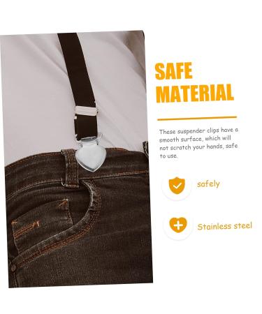 Beavorty 120 Peach Heart Pacifier Clips - Durable Stainless Steel Clip for Men - 4 Pack - Buy Online on GoSupps.com