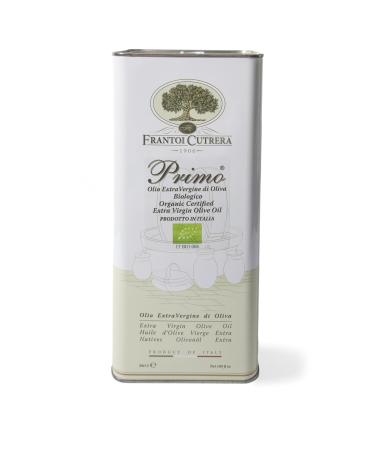 Frantoi Cutrera Extra Virgin Olive Oil Primo Organic Bottle - Cutrera - 5 Litre