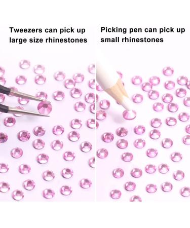 6616PCS Hot Pink Hotfix Rhinestones Crystal Gems Glass with Tweezers and Picking Pen - Perfect for Tumblers, Clothes, and Shirts - Buy Online on GoSupps.com