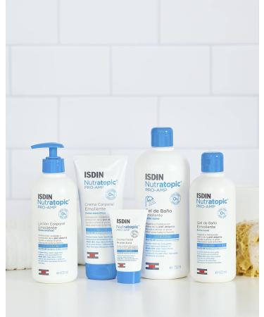 ISDIN Nutratopic PRO-AMP Emollient body cream (200 ml) | Moisturization and protection for atopic skin - Buy Online on GoSupps.com