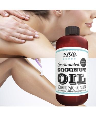 Premium Fractionated Coconut Oil 16 oz - Therapeutic Carrier Oil for Aromatherapy & Massage | Includes Pump & eBook - Buy Online on GoSupps.com