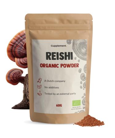 Cupplement Reishi Powder Organic 60 grams Mushroom Immune Powder Singlepack