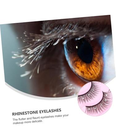 Beavorty 10 Pairs diamond false eyelashes makeup false lashes dense false lashes rhinestone trim lash decor rhinestone embellishments 3d false lash False Eye Lashes Fake Lashes cross extend - Buy Online on GoSupps.com