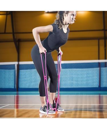 7 Rings Stretch Exercise Band - Yoga & Fitness Band for Home Workouts Physical Therapy | Pink Exercise Bands - Buy Online on GoSupps.com