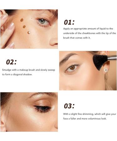 Highlighting Bronzer Liquid Conceal Pore Metallic Bronzer Contour Liquid for Body - Buy Online on GoSupps.com