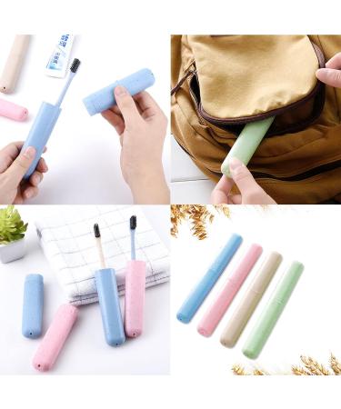 Toothbrush Travel Case 3 Pack - Compact Organizer for Business Trips & Travel - White-Beige - Buy Online on GoSupps.com