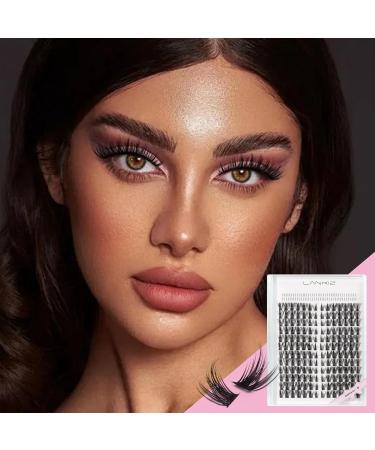 LANKIZ Manga Lashes | Natural Look Lash Clusters & Individual Extensions | D Curl 8-16mm | Korean & Asian Makeup | Fluffy Mink Wispy False Eyelashes - Buy Online on GoSupps.com