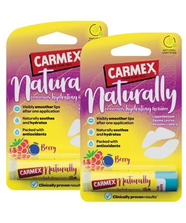 Carmex Carmex Moisturizing and Protective Lip Balm for Dry and Cracked Lips with Sun Protection (2 units berries)