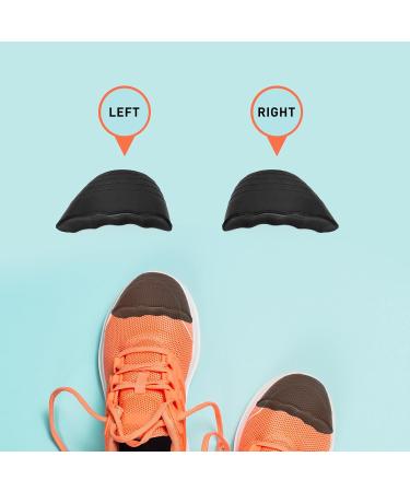 UamGlsob Shoe Filler Inserts - 3 Pairs Toe Cushion Insoles for Loose Shoes Half-Size Adjusters for Sneakers Heels Flats & Boots (Black) - Fit Any Shoe Perfectly - Buy Online on GoSupps.com
