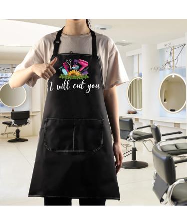 WZMPA Adjustable Hairdresser Aprons for Men & Women | Stylish Barber Gift with Pocket for Salon Professionals - Buy Online on GoSupps.com