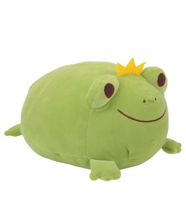 JUNERAIN Super Soft Frog Plush Stuffed Animal Cute Frog Squishy Hugging Pillow Adorable Frog Plushie Toy Gift for Kids Toddlers Children Girls Boys Baby Cuddly Plush Frog Decoration 35cm Grass Green 35cm