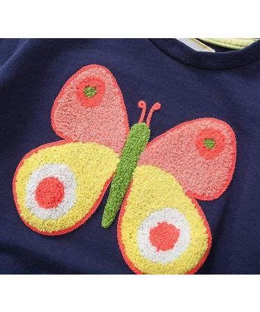 Girls Cotton Sweatshirt for Kids | Casual Long Sleeve Pullover | Toddler Clothes for Age 1-12 | 02 Blue - Buy Online on GoSupps.com