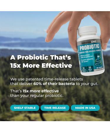 Balance ONE Probiotic Family Pack - 2 Month Supply for Adults & Kids - Time Release Probiotic Tablets - 15x More Effective - Non-GMO - Buy Online on GoSupps.com