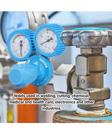 Oxygen Regulator 0-25MPa 0-2.5MPa Dual Display Heavy Duty Handle Oxygen Regulator HVAC Oxygen Tank Regulator Gauge for Chemical Healthcare - Buy Online on GoSupps.com