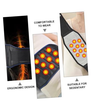 1pc Heated Lumbar Support Waist Belt - Self-Heating Magnetic Back Support for Sports & Work | Adjustable Bellyband 120x8cm - International Shipping Available - Buy Online on GoSupps.com