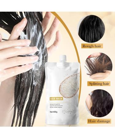 400G Masque Capillaire Masque Capillaire R parateur et Hydratant pour cheveux tr s secs et ab m s R parer Les Cheveux Secs Soigne et Hydrate Intens ment Conditionneur Base de Riz conditioner1 - Buy Online on GoSupps.com