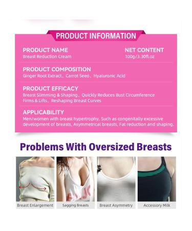 AICHUN BEAUTY Breast Reduction Cream Shrink Bust Quickly Slimming Shaping Breast Fat Burning 100ml 3.30 Fl. Oz - Buy Online on GoSupps.com