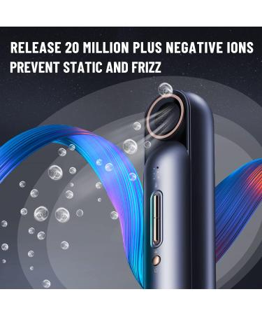 Compact Purple Hair Dryer - Negative Ionic 110 000 RPM Adjustable Heat & Speed Includes 3 Magnetic Nozzles | Perfect for Home Travel & Salon Use - Buy Online on GoSupps.com
